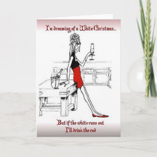 Je rêve d'une carte de voeux de Noël blanc