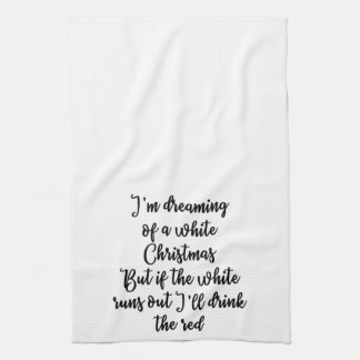 Je rêve d'une serviette de Noël blanc