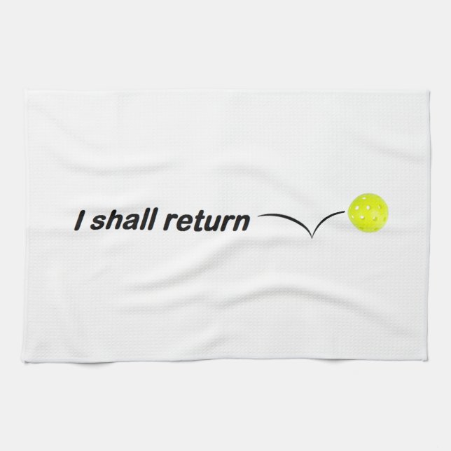 Je reviendrai Serviette de Pickleball Extérieur (Horizontal)