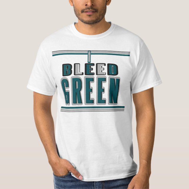 Je saigne le vert au T-shirt de minuit (Devant)