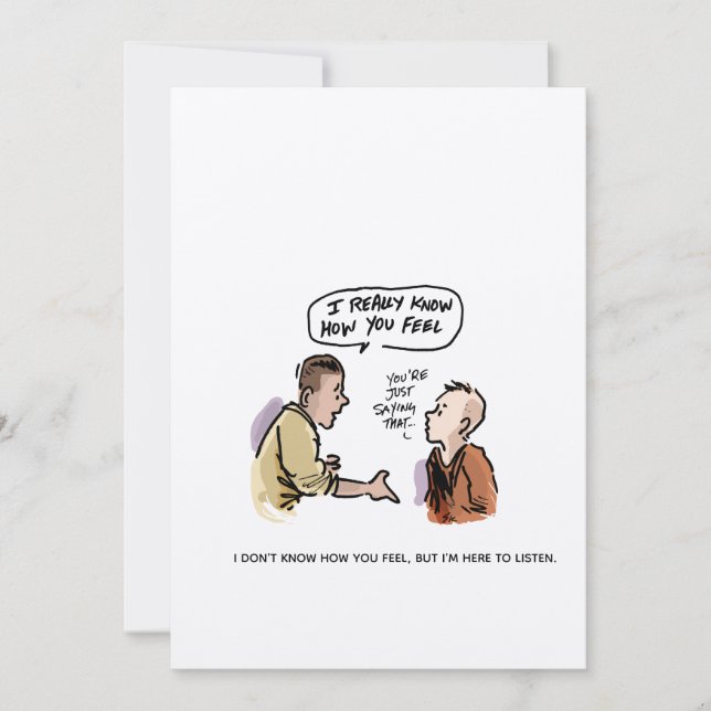 Je sais ce que vous ressentez Funky Cancer Cartoon (Devant)