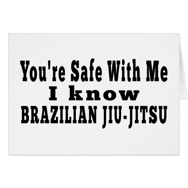 Je sais le jitsu de Jiu de Brésilien (Devant horizontal)