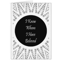 Je sais qui j'ai cru