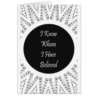 Je sais qui j'ai cru