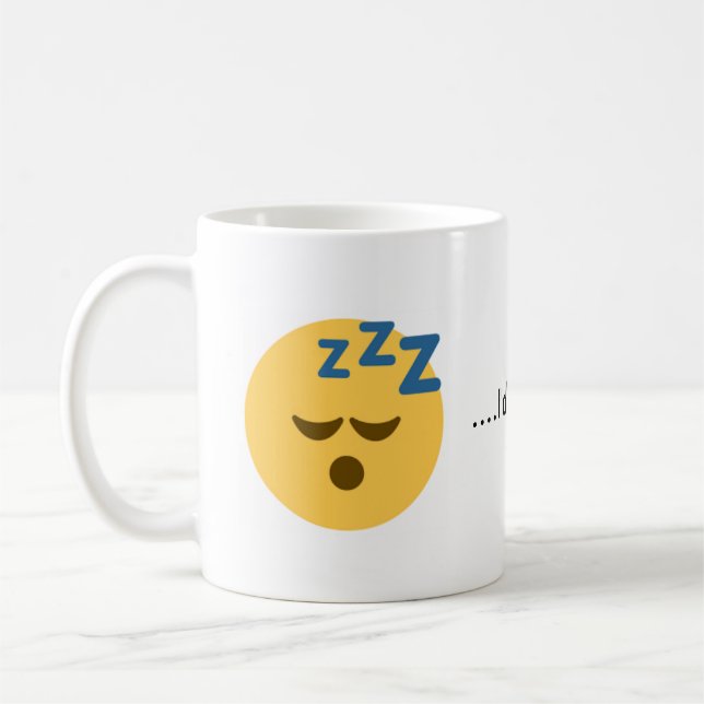 Je serais plutôt tasse de café de sommeil Emoji (Gauche)
