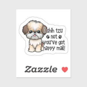 Je Shih Tzu Pas Vous Avez Un Sticker Courrier Heur