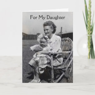 Je souhaite à ma fille sur la carte de fête des mè