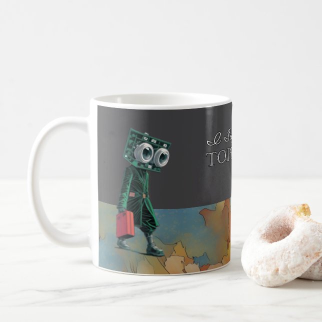 Je soutiens la tasse de la Topeka Art Guild (Avec donut)
