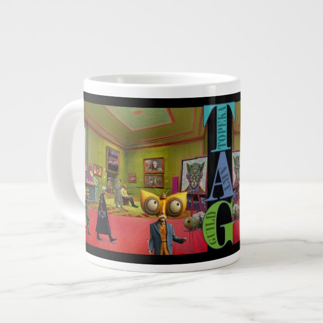 Je soutiens la tasse de la Topeka Art Guild (Devant gauche)