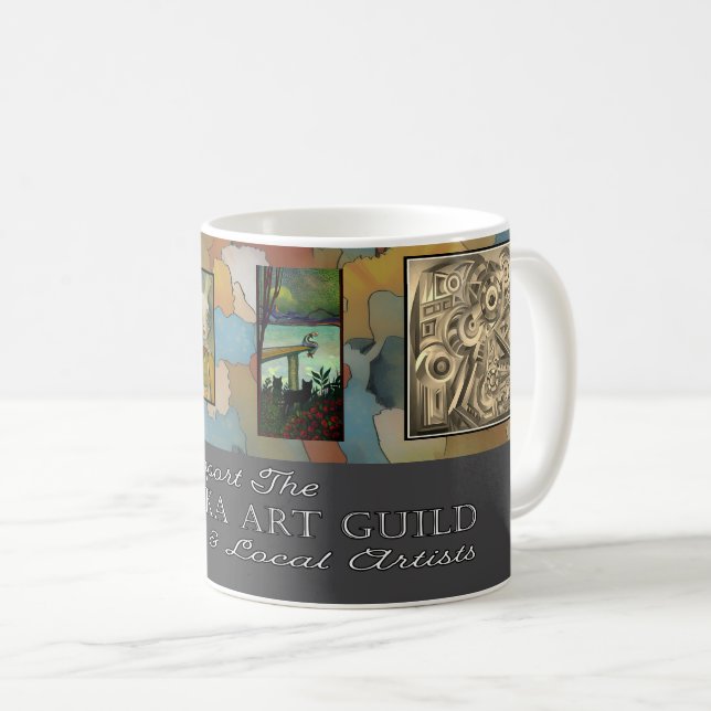 Je soutiens la tasse de la Topeka Art Guild (Devant droit)