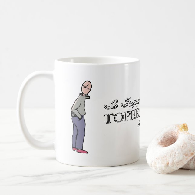 Je soutiens la tasse de la Topeka Art Guild (Avec donut)
