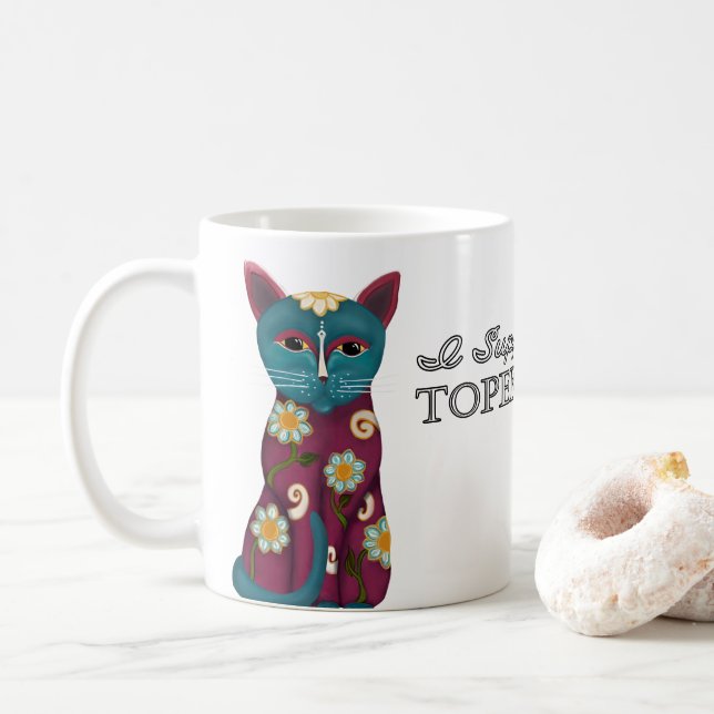 Je soutiens la Topeka Art Guild Mug (Avec donut)