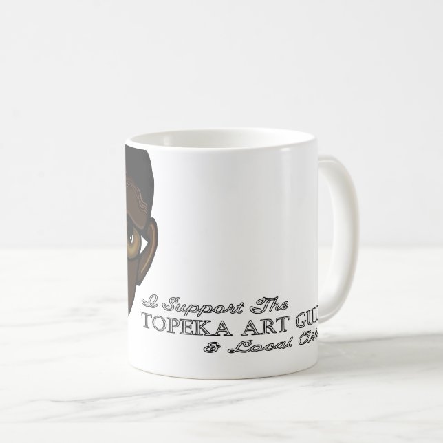 Je soutiens la Topeka Art Guild Mug (Devant droit)