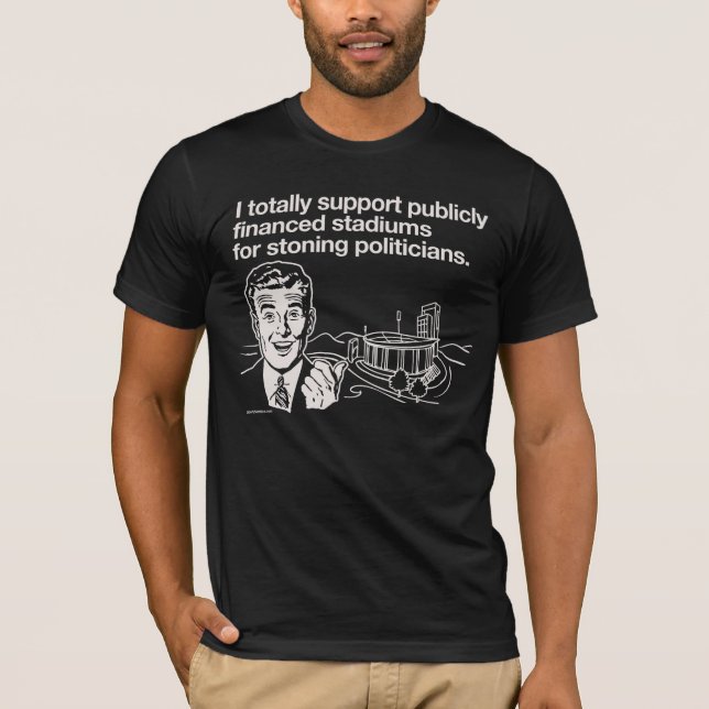Je soutiens le T-shirt public de stades (Devant)