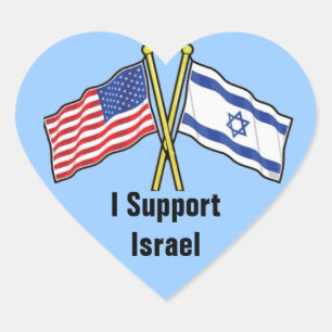 Je soutiens Les Stickers Israéliens En Forme De Co