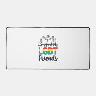 Je soutiens mes amis LGBT Vectoriel de Fierté Arc-