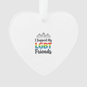 Je soutiens mes amis LGBT Vectoriel de Fierté Arc-