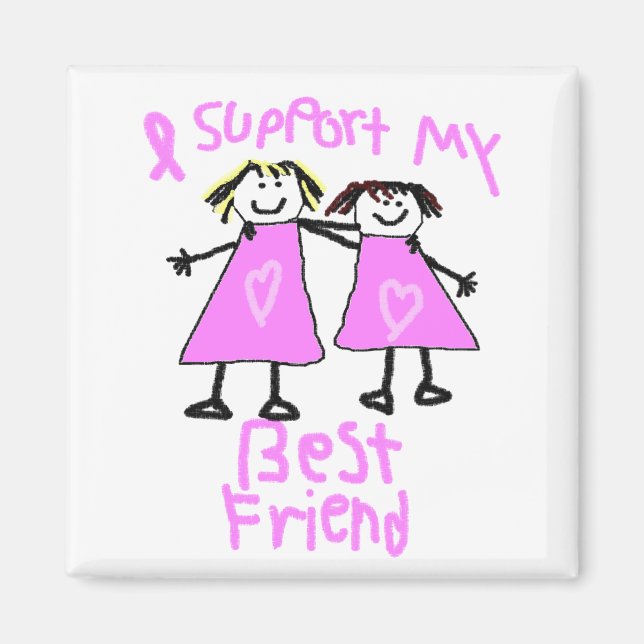 je soutiens mon meilleur ami aimant pour le cancer (Devant)