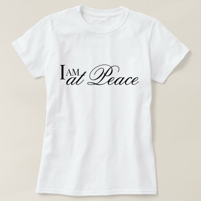 Je suis à l'aise affirmation metta prière T-Shirt (Design devant)