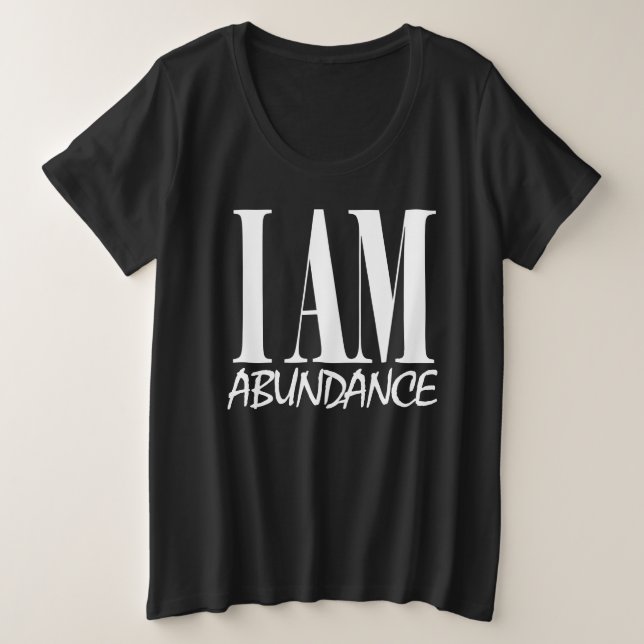 Je SUIS Abondance Manifestation spirituelle Affirm (Design devant)