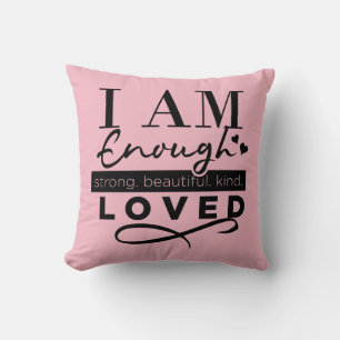 Je Suis Aimé Personnalisé Coussin Réversible Avec