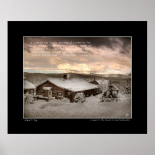 Je suis allé aux bois, affiche de Thoreau