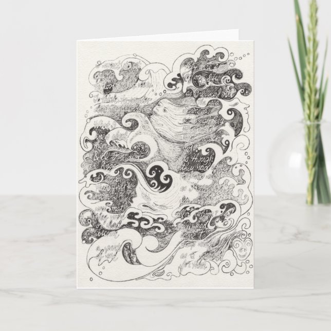 "Je suis allé m'asseoir tranquillement carte de (Devant)