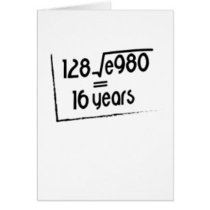 Je suis amant drôle nerd mignon de maths de cadeau