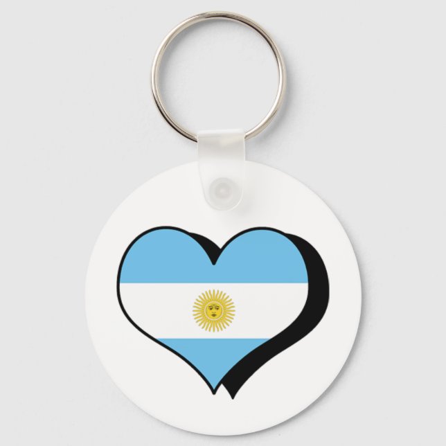 Je suis amoureux de l'Argentine Porte-clés (Recto)
