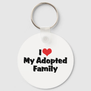 Je suis amoureux de mon porte-clés de famille adop