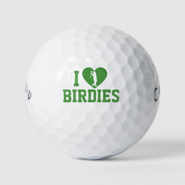 Je suis amoureux des Birdies Balles de Golf | Call (Devant)