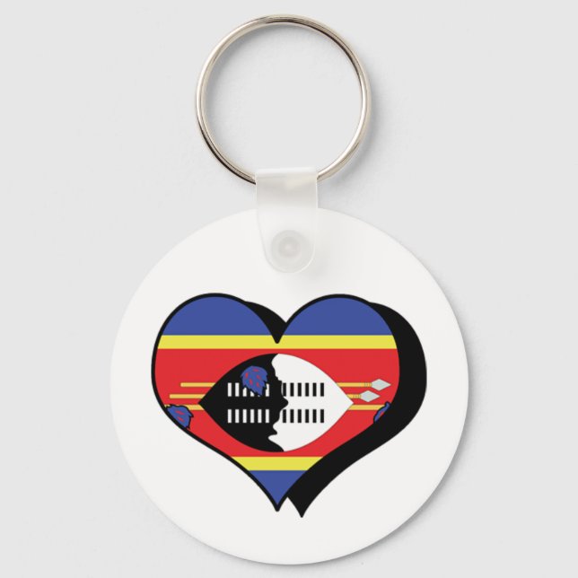 Je suis amoureux du Swaziland Porte-clés (Recto)
