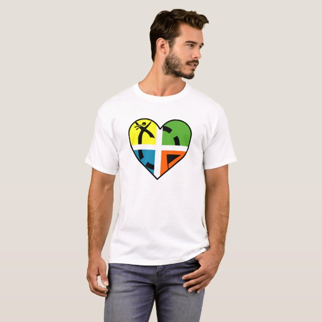 Je suis amoureux du Tshirt drôle de Géocaching (Devant entier)