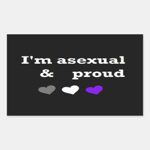Je suis autocollant asexuel et fier