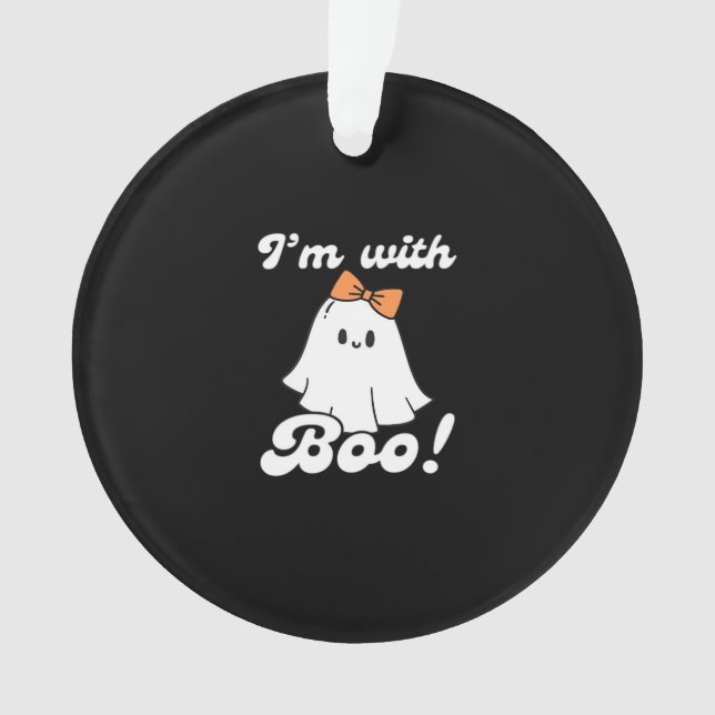 Je suis avec Boo drôle style rétro (devant)