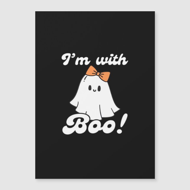 Je suis avec Boo drôle style rétro (Devant)
