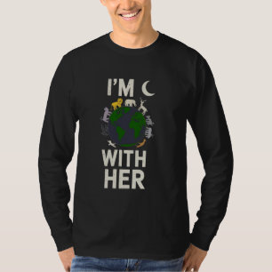 Je Suis Avec Elle Terre T-Shirt Sensibilisation à 