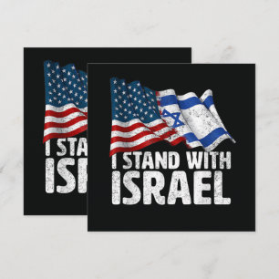 Je suis avec Israël Drapeau américain USA