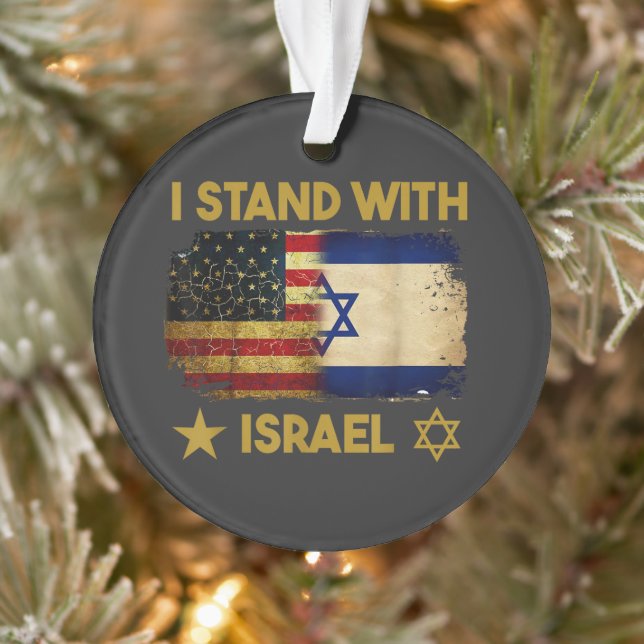 Je suis avec Israël Drapeau Amérique (Arbre)