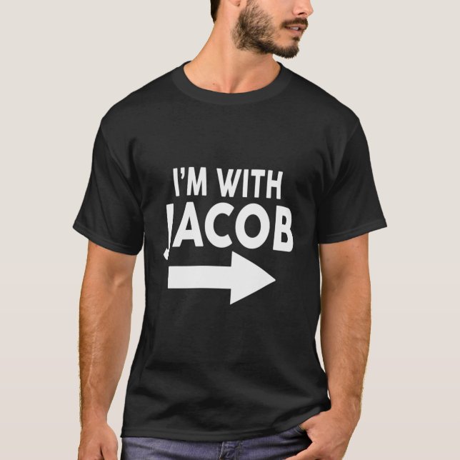 Je Suis Avec Jacob Nom Sweat - shirt à capuche (Devant)
