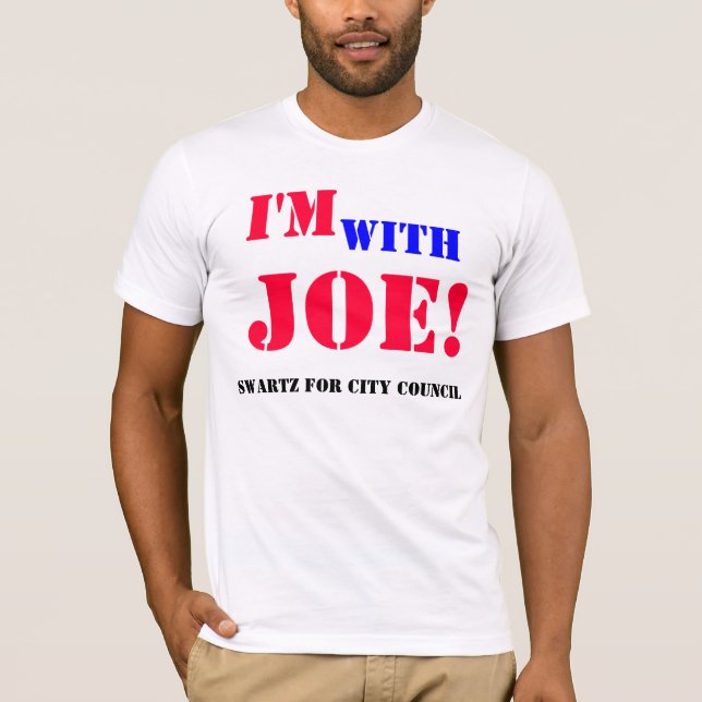 Je suis avec Joe T-shirt (Devant)