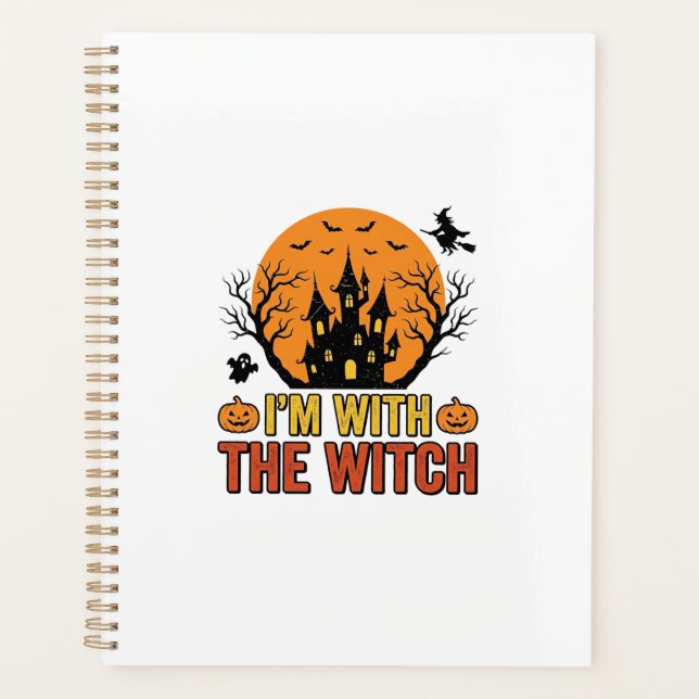 Je Suis Avec La Sorcière Design De Château Hallowe (Devant)