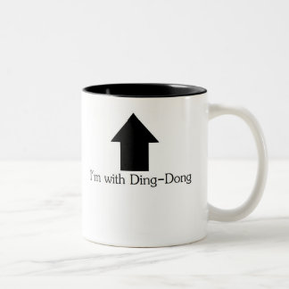 Je suis avec la tasse de ding-dong