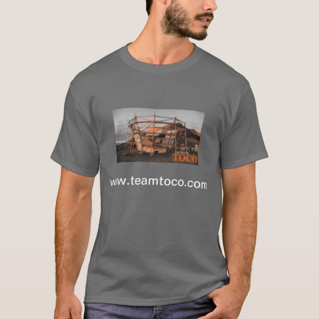 Je suis avec le T-shirt de Toco (gris-foncé) (Devant)