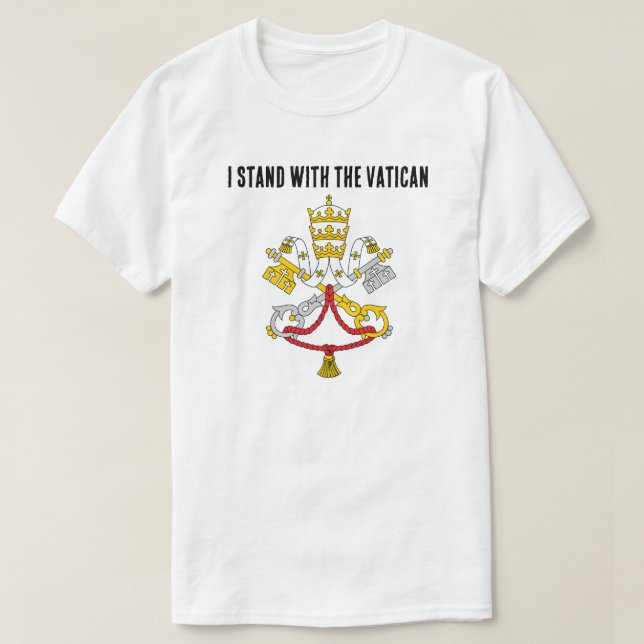 Je suis avec le T-Shirt du Vatican (Design devant)