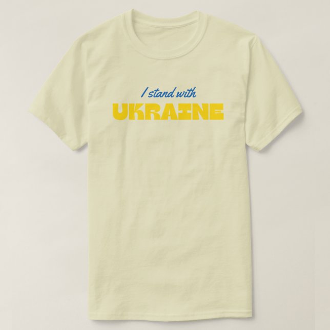 Je Suis Avec Le T-shirt Solidarité Ukraine (Design devant)