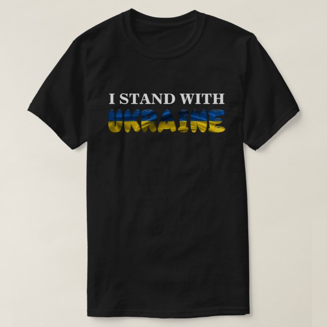 JE SUIS AVEC LE T-shirt UKRAINE (Design devant)