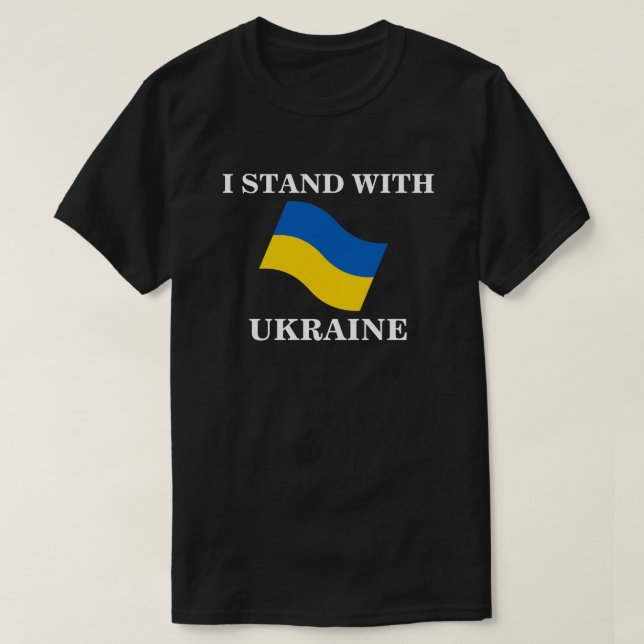 JE SUIS AVEC LE T-shirt UKRAINE (Design devant)