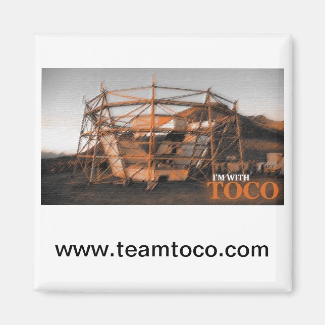 Je suis avec Toco Magnet (Noir) (Devant)