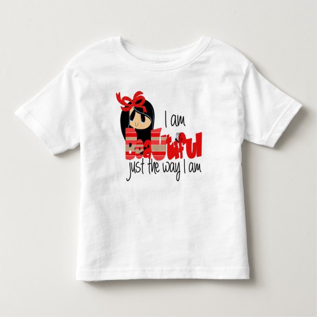 Je Suis Beau-Toddler Fine Jersey T-Shirt (Devant)